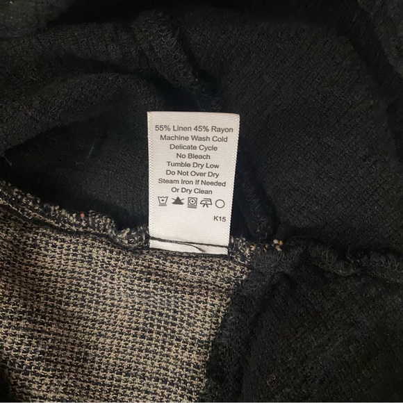 Khangura Lagenlook Linen Rayon Hippie Tunic Dress 3/4 Sleeves‎ Size Medium - Picture 3 of 7